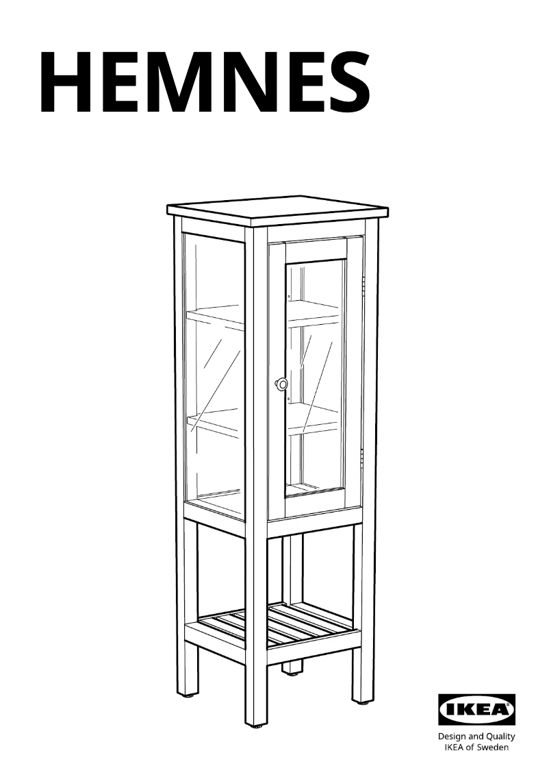Imagen de la primera página del manual del dispositivo HEMNES 103.966.42