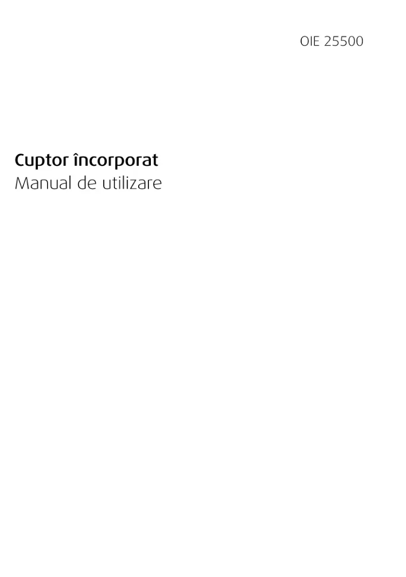 Imagen de la primera página del manual del dispositivo OIE 25500 X