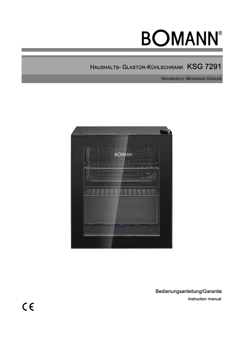 Imagen de la primera página del manual del dispositivo KSG 7291