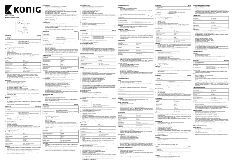 Imagen de la primera página del manual del dispositivo SAS-CLALOS10