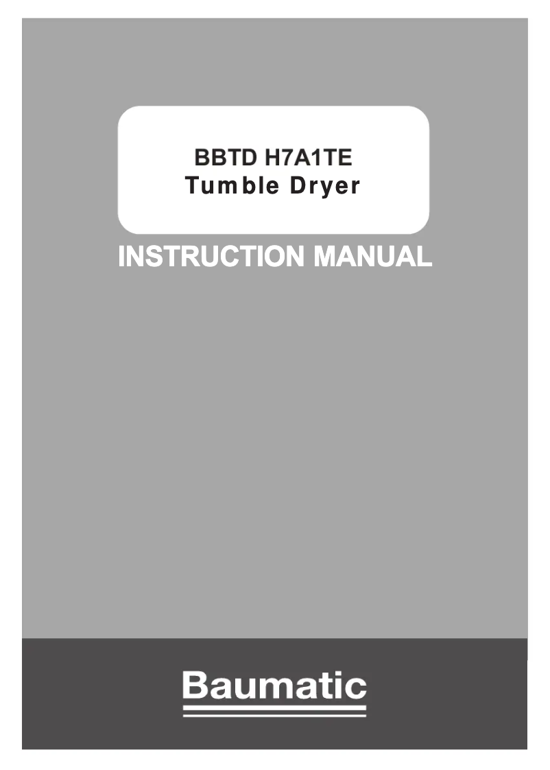 Página nº 1 - Manual de usuario Baumatic BBTD H7A1TE-80