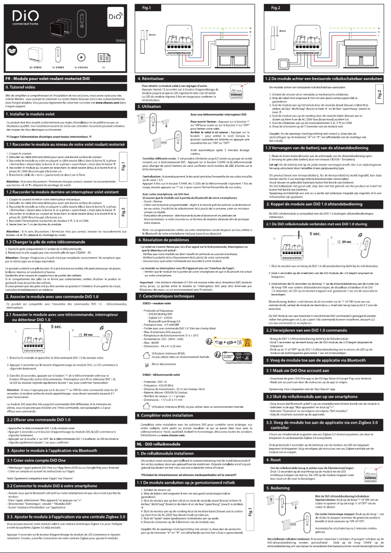 Página 1 del manual Manual de usuario DiO 55852