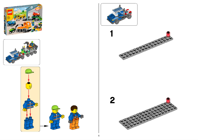 Página 1 del manual Manual de usuario Lego Fun with Vehicles