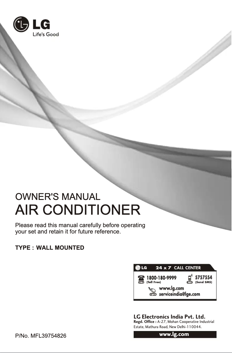 Imagen de la primera página del manual del dispositivo LSN18CGSFH2