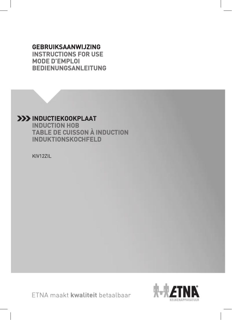 Imagen de la primera página del manual del dispositivo KIV12ZIL