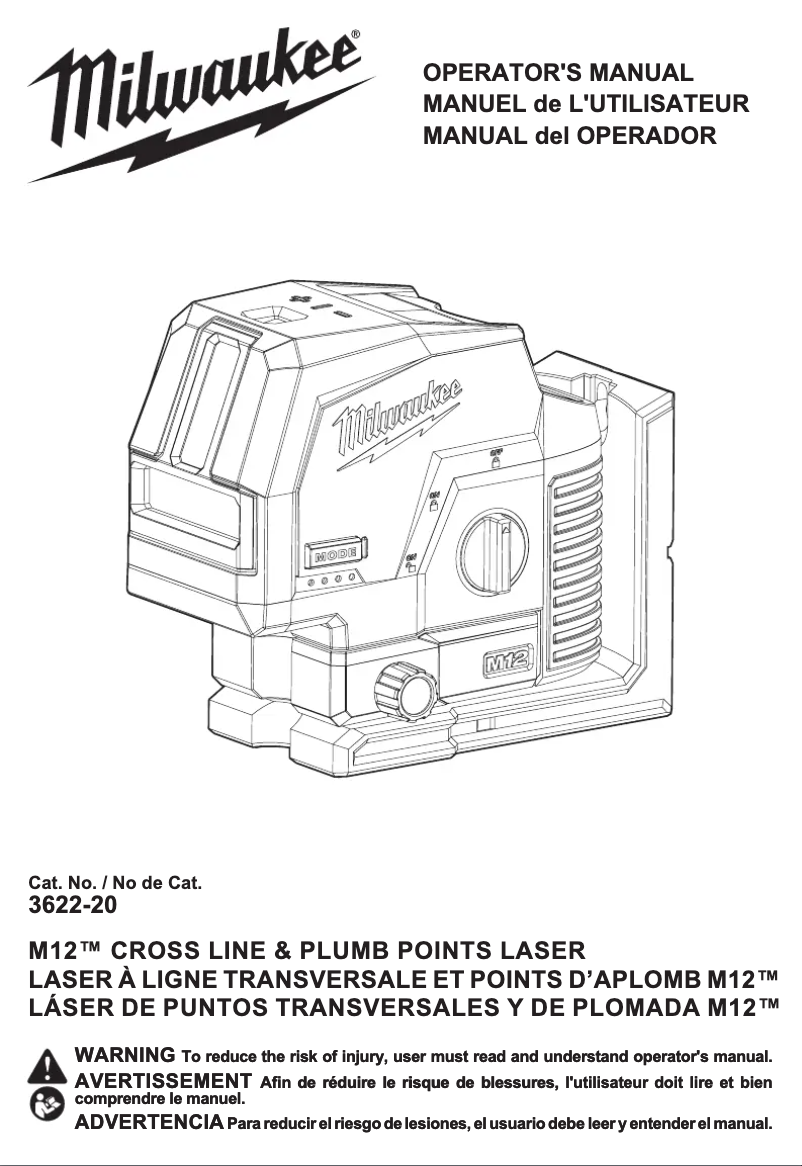 Página 1 del manual Manual de usuario Milwaukee 3622-20