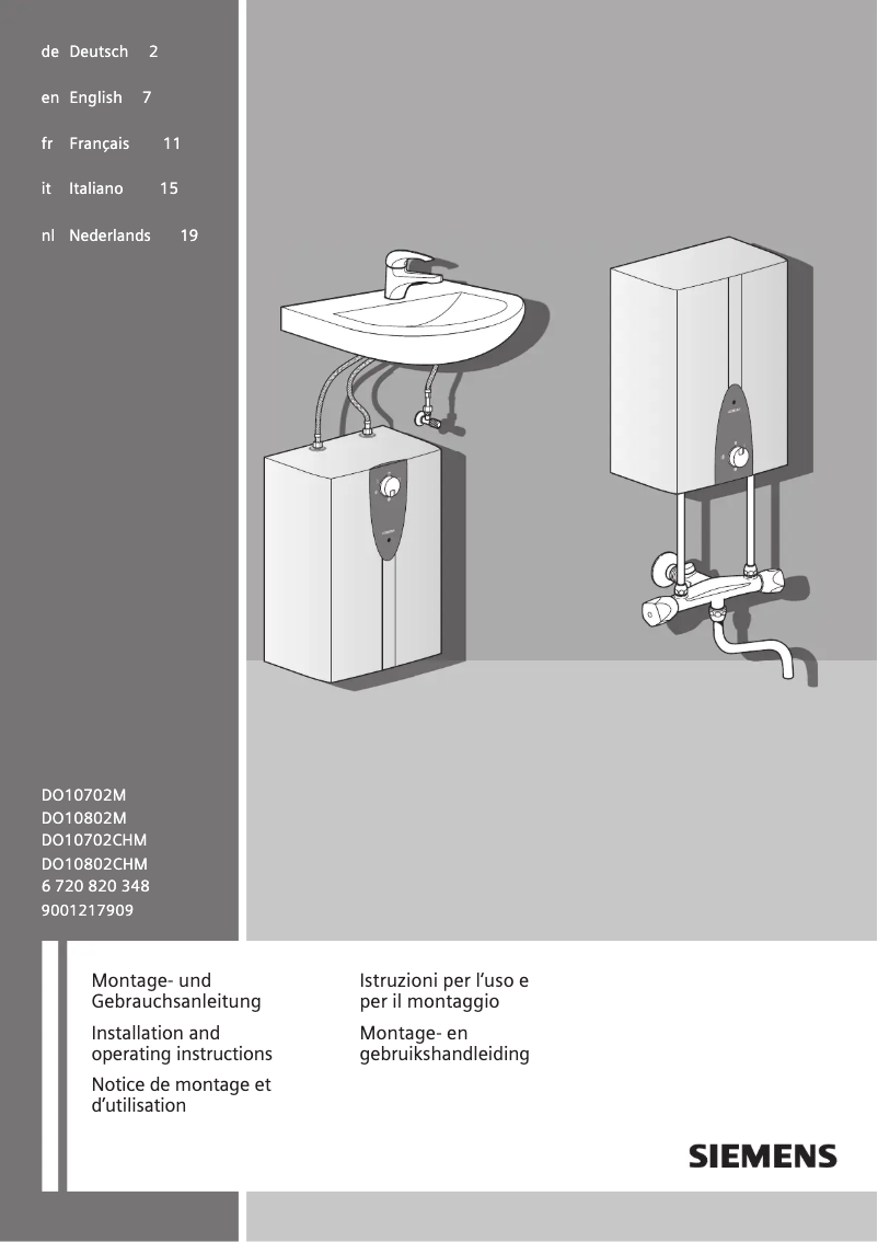 Imagen de la primera página del manual del dispositivo DO10702M