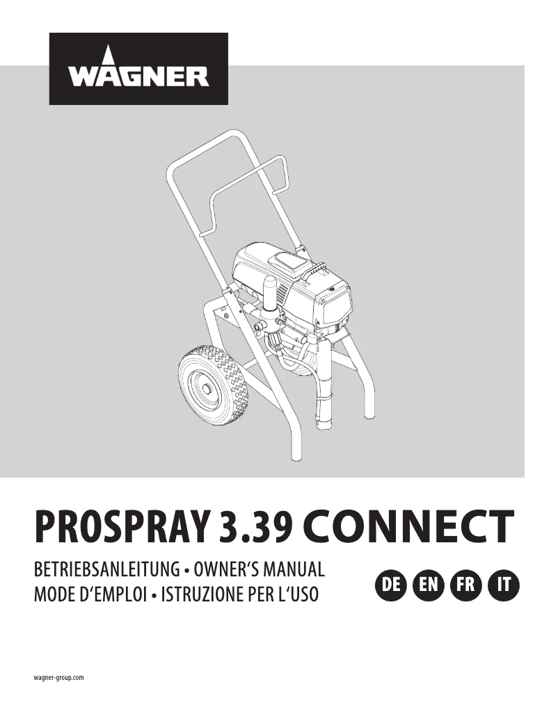 Imagen de la primera página del manual del dispositivo ProSpray 3.39 Connect