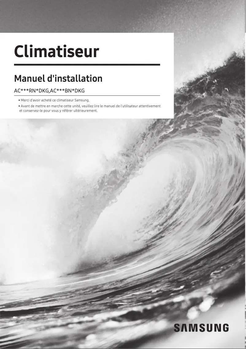 Imagen de la primera página del manual del dispositivo AC035RNMDKG/EU