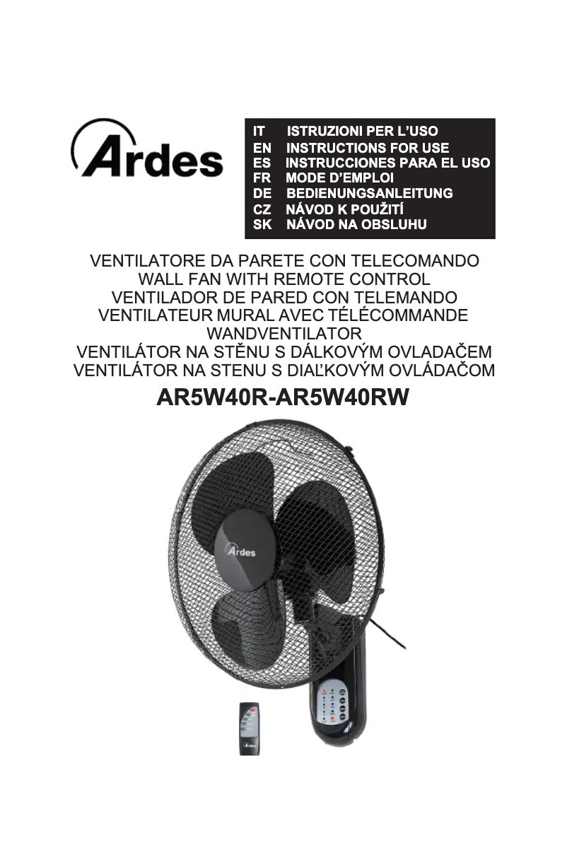 Página nº 1 - Manual de usuario Ardes AR5W40RW