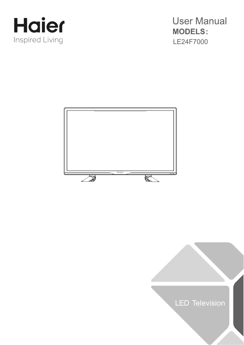Página 1 del manual Manual de usuario Haier LE24F7000