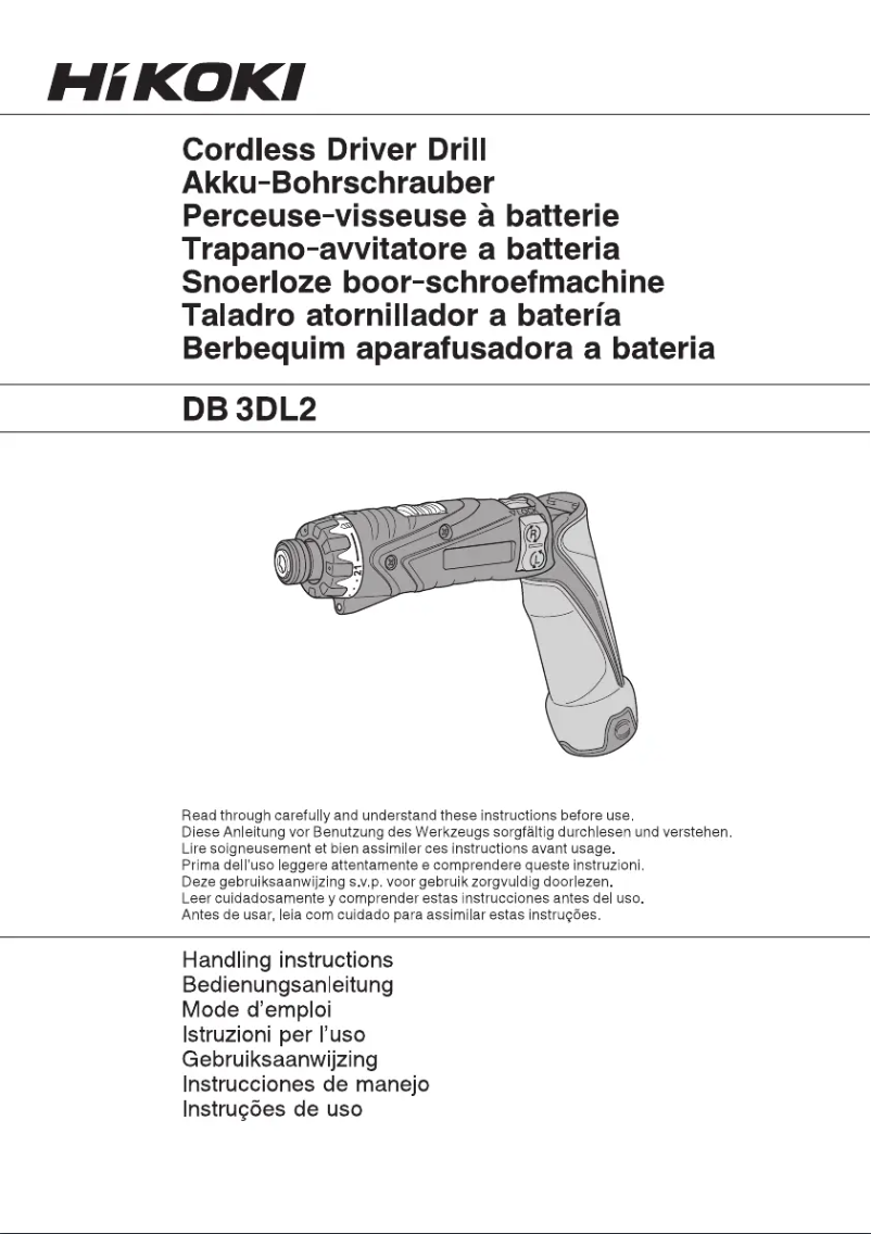Imagen de la primera página del manual del dispositivo DB3DL2