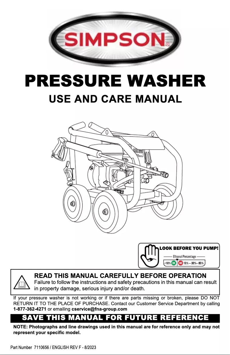 Página 1 del manual Manual de usuario Simpson SuperPro SW4240HCBM