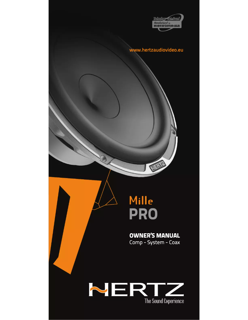 Imagen de la primera página del manual del dispositivo Mille Pro MPK 163.3