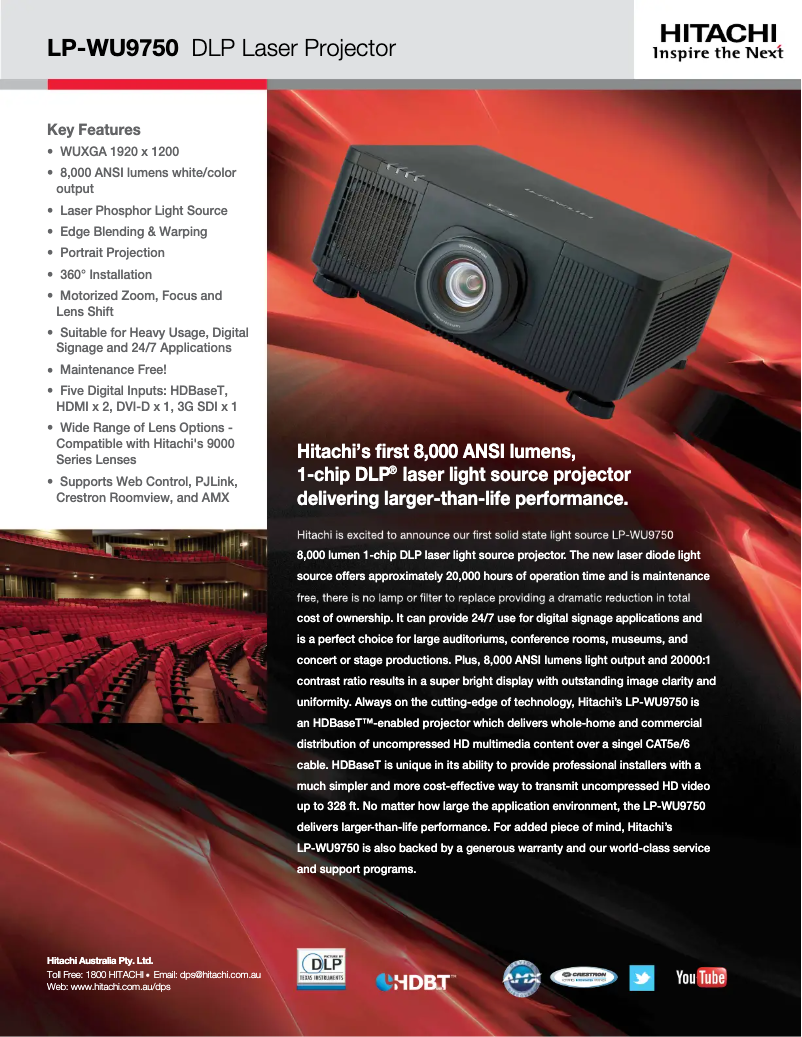 Imagen de la primera página del manual del dispositivo LP-WU9750