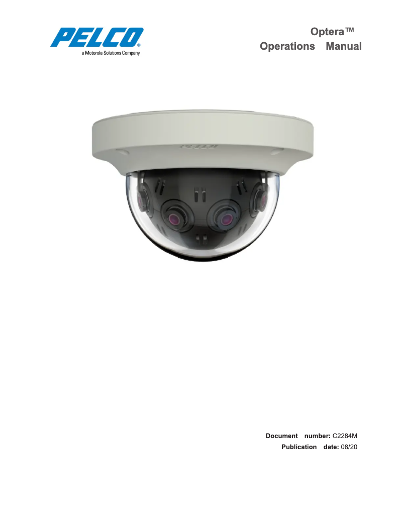 Imagen de la primera página del manual del dispositivo Optera IMM12036-B1I