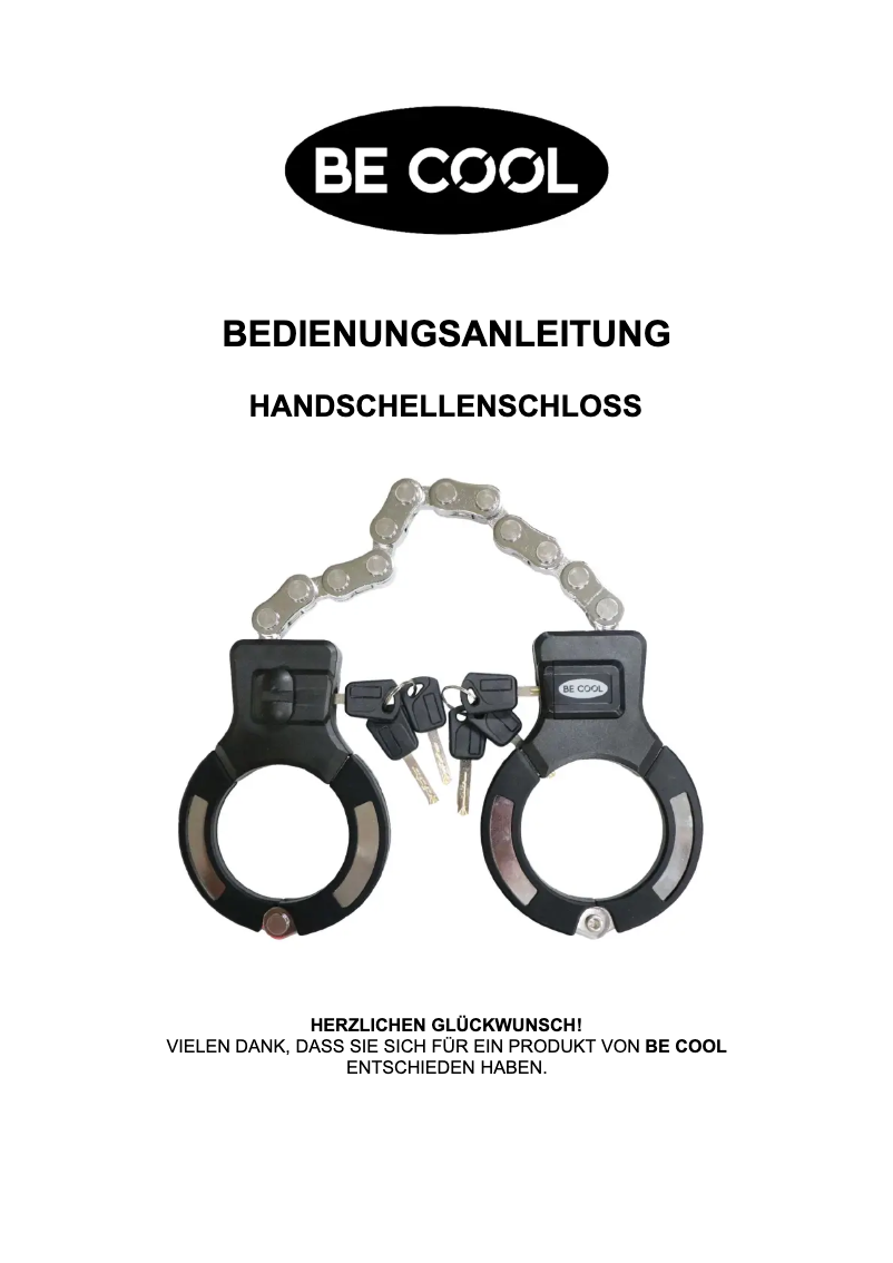 Página 1 del manual Manual de usuario Be Cool BC40SCH02BK