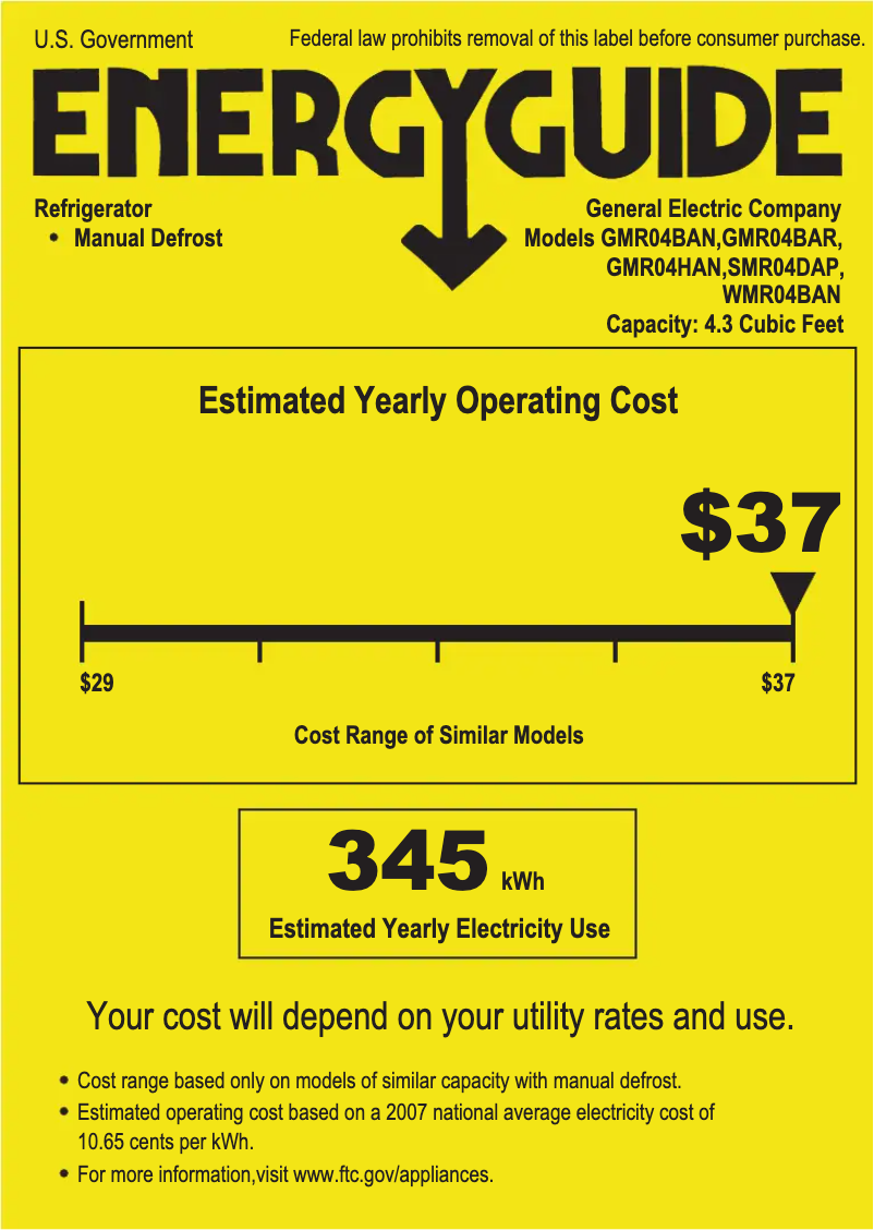 Imagen de la primera página del manual del dispositivo Spacemaker GMR04BANBB