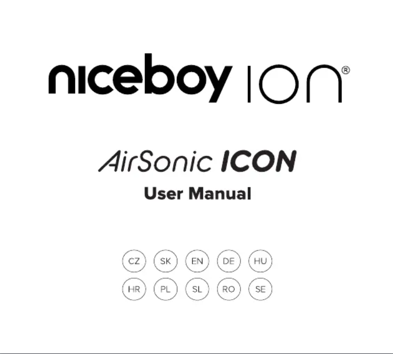 Página 1 del manual Manual de usuario Niceboy AirSonic ICON