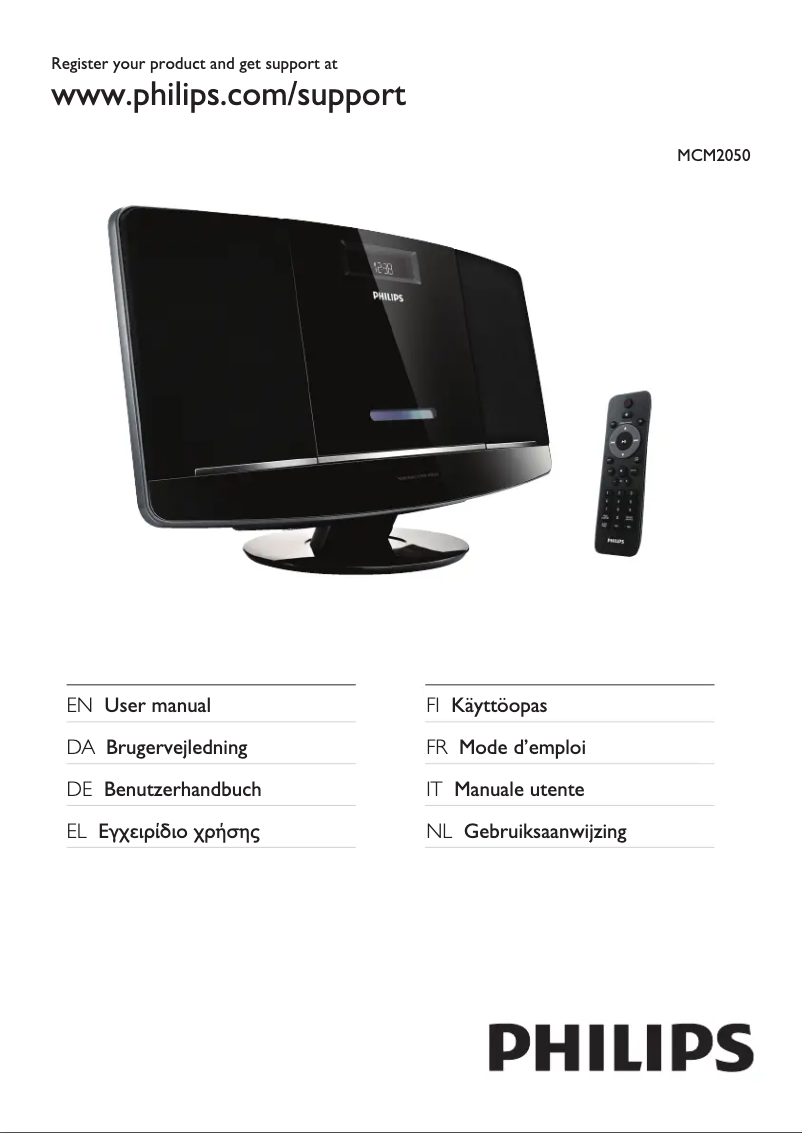 Página 1 del manual Manual de usuario Philips MCM2050