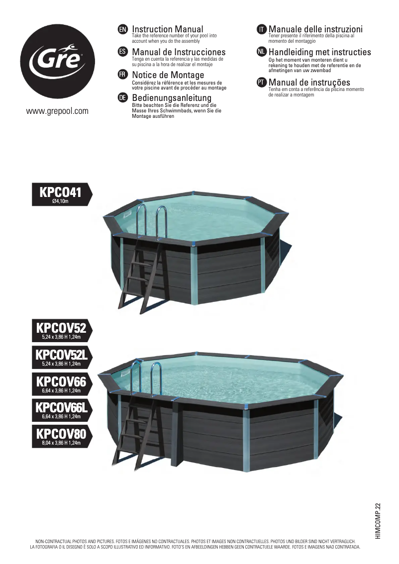 Página nº 1 - Manual de usuario Gre KPCOV66L