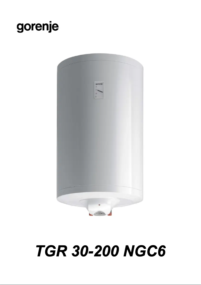 Imagen de la primera página del manual del dispositivo TGR100NGC6