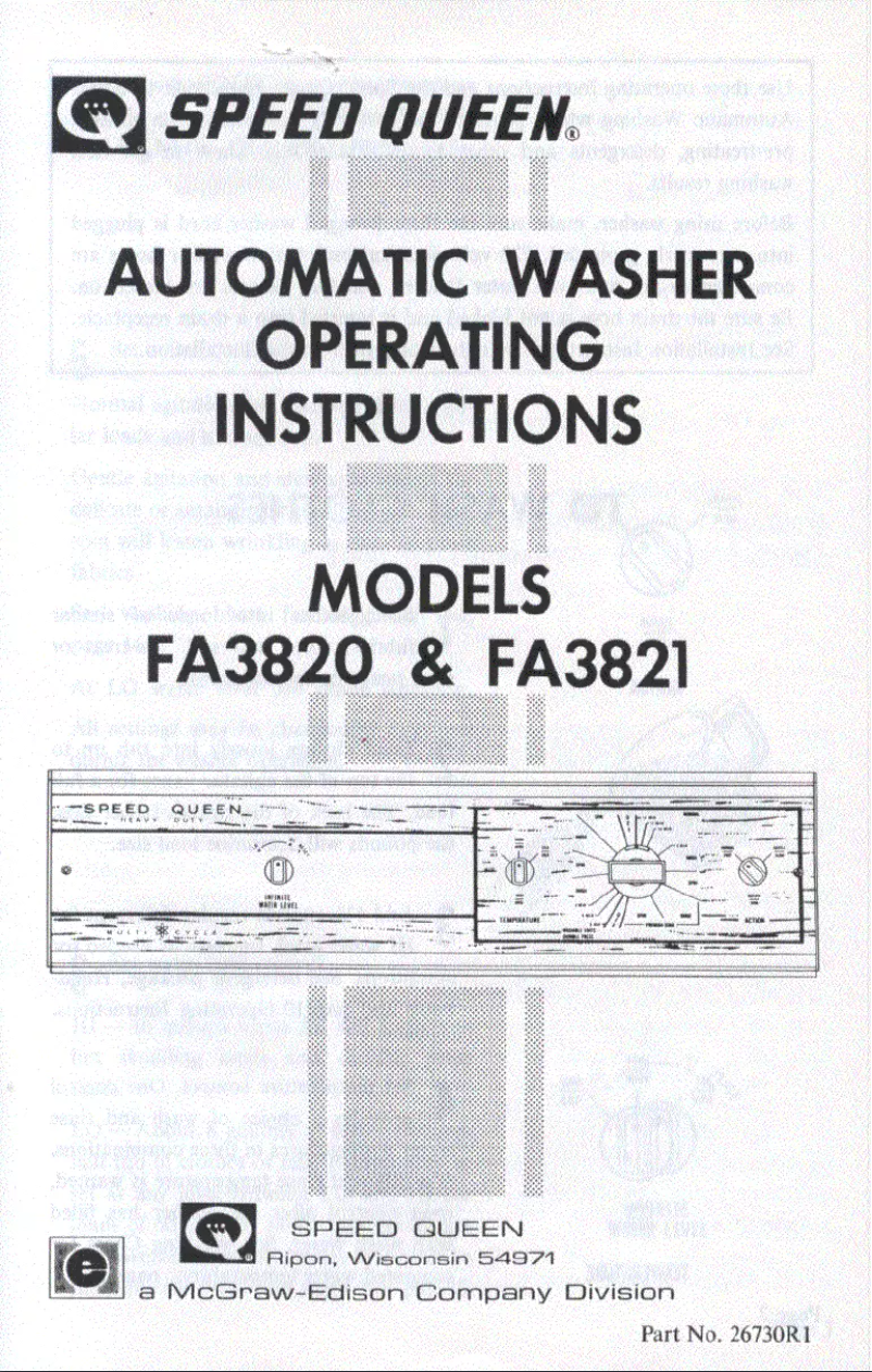 Imagen de la primera página del manual del dispositivo FA3821