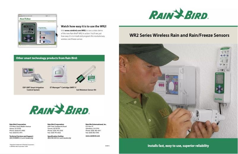 Página 1 del manual Folleto Rain Bird WR2