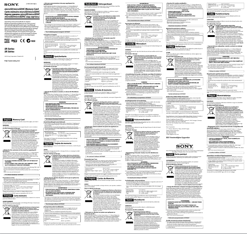 Imagen de la primera página del manual del dispositivo SR-2N1