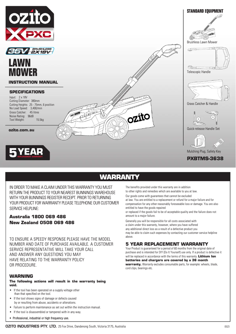 Imagen de la primera página del manual del dispositivo PXBTMK-2438