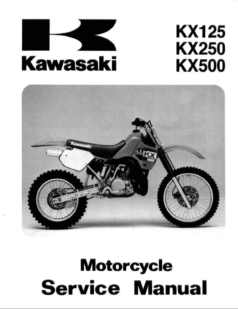 Página 1 del manual Manual de usuario Kawasaki KX125 (2004)