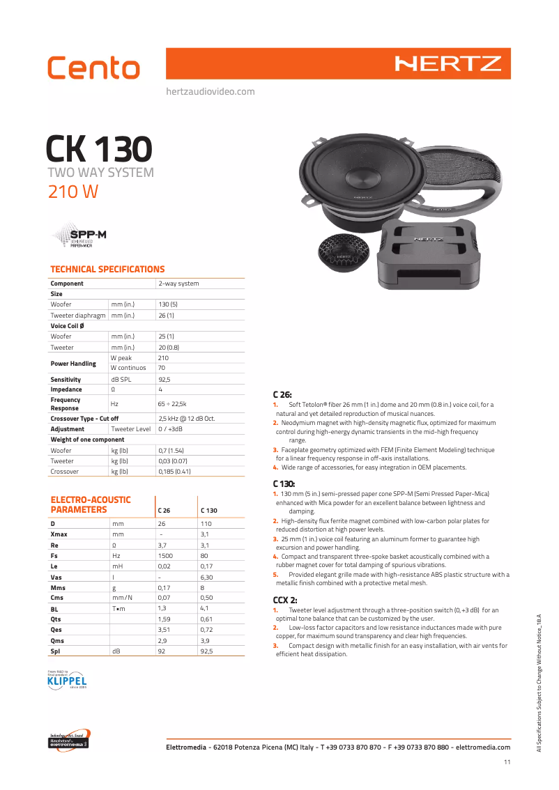 Imagen de la primera página del manual del dispositivo CK130