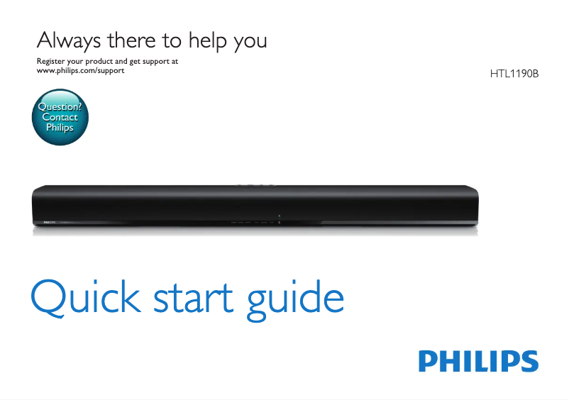 Imagen de la primera página del manual del dispositivo HTL1190B