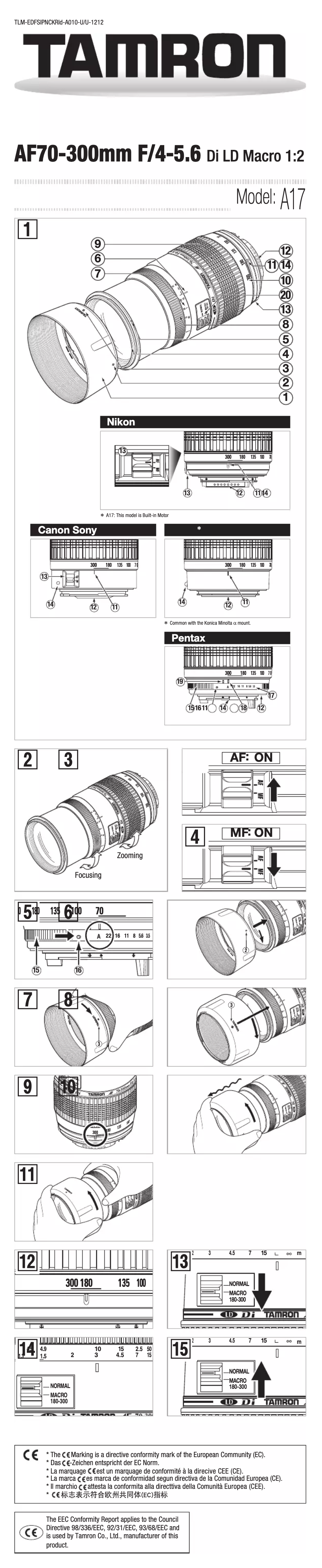 Imagen de la primera página del manual del dispositivo A17