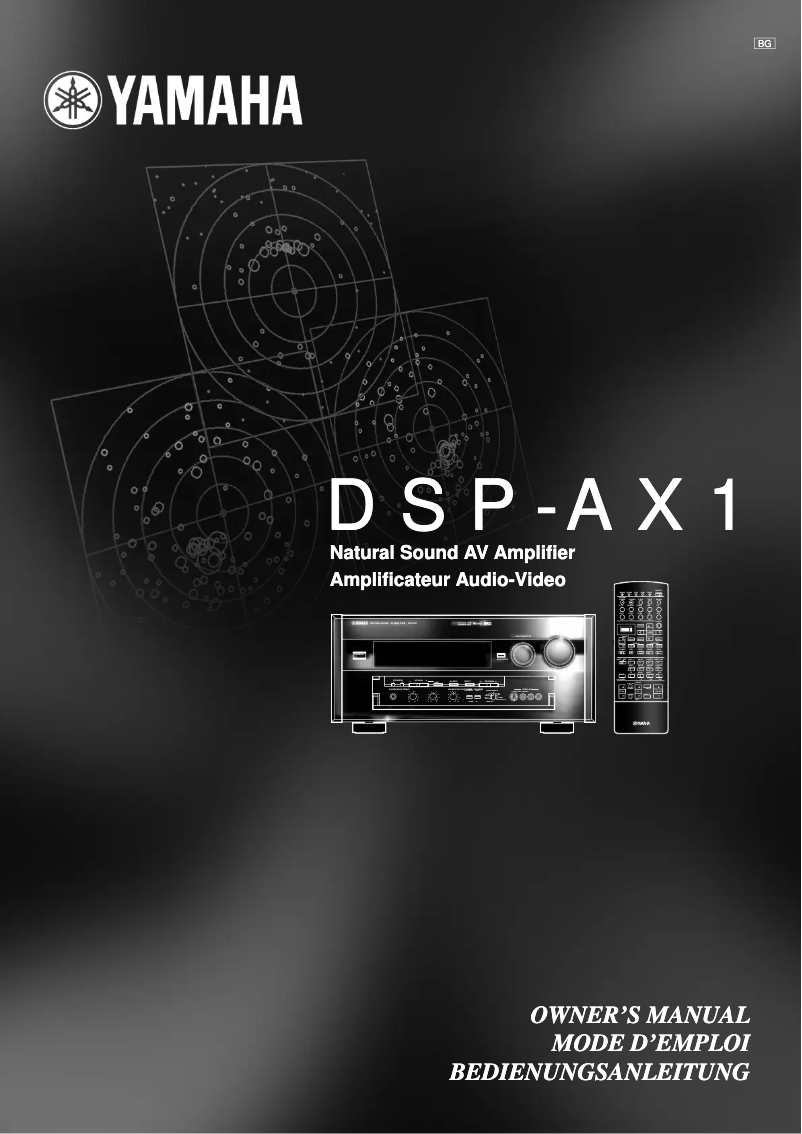 Imagen de la primera página del manual del dispositivo DSP-AX1