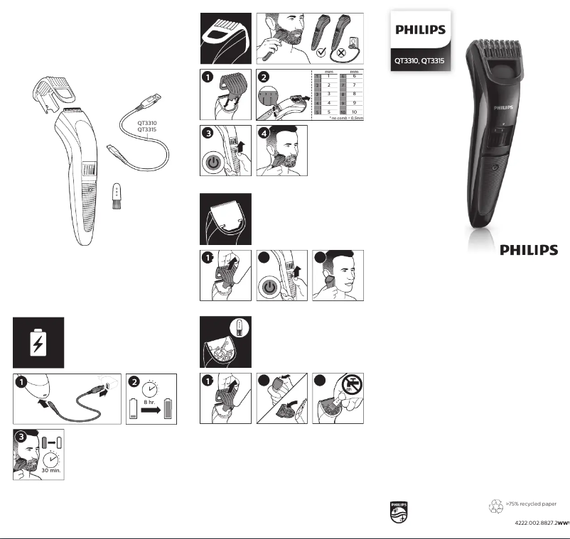 Imagen de la primera página del manual del dispositivo Series 3000 QT3315