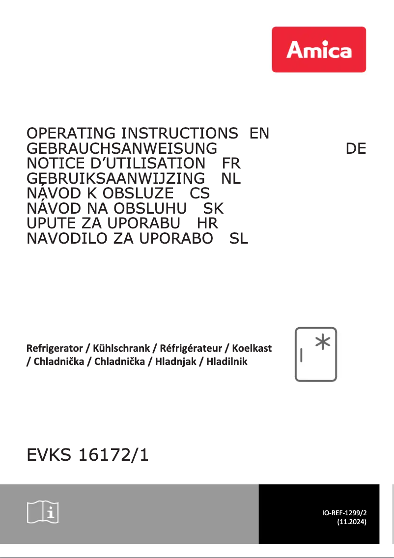 Página nº 1 - Manual de usuario Amica EVKS16172