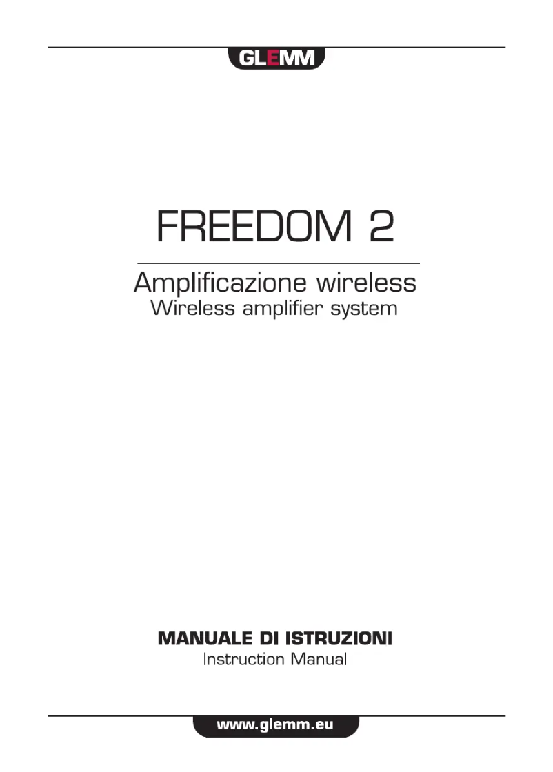 Imagen de la primera página del manual del dispositivo FREEDOM 2