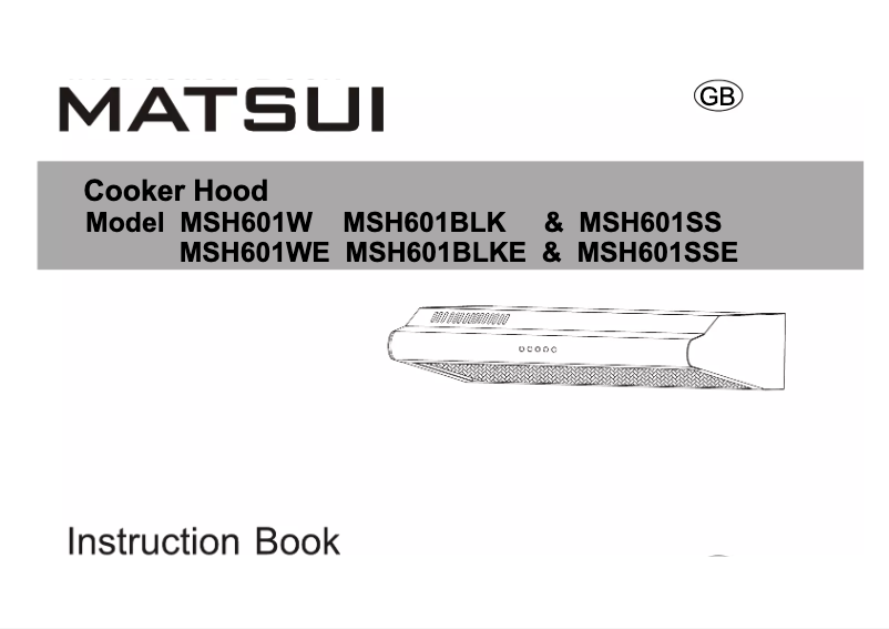 Imagen de la primera página del manual del dispositivo MSH601BLK