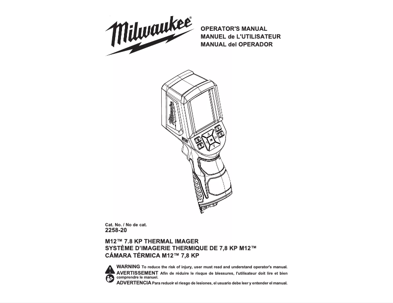 Imagen de la primera página del manual del dispositivo 2258-21