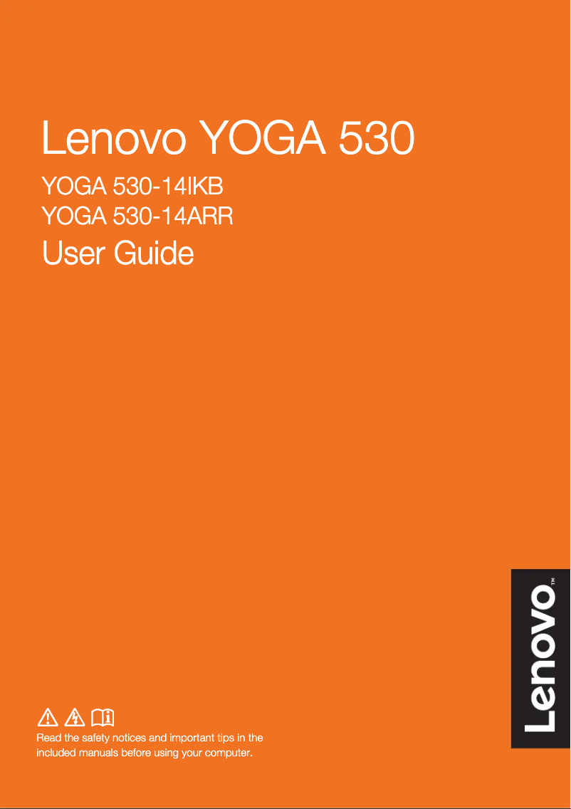 Imagen de la primera página del manual del dispositivo Yoga 530
