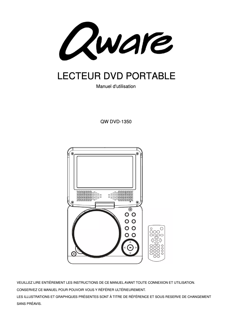Imagen de la primera página del manual del dispositivo DVD-1350