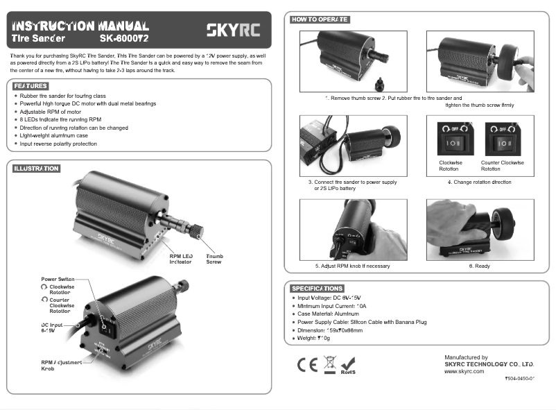 Página 1 del manual Manual de usuario SkyRC SK-600072