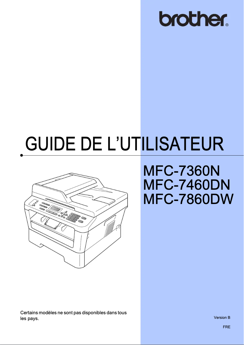 Imagen de la primera página del manual del dispositivo MFC-7860DW