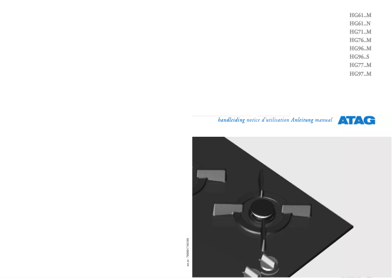 Página 1 del manual Manual de usuario Atag HG7611MX