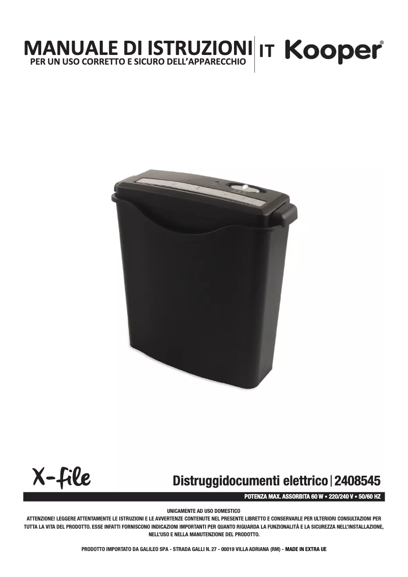 Imagen de la primera página del manual del dispositivo 2408545