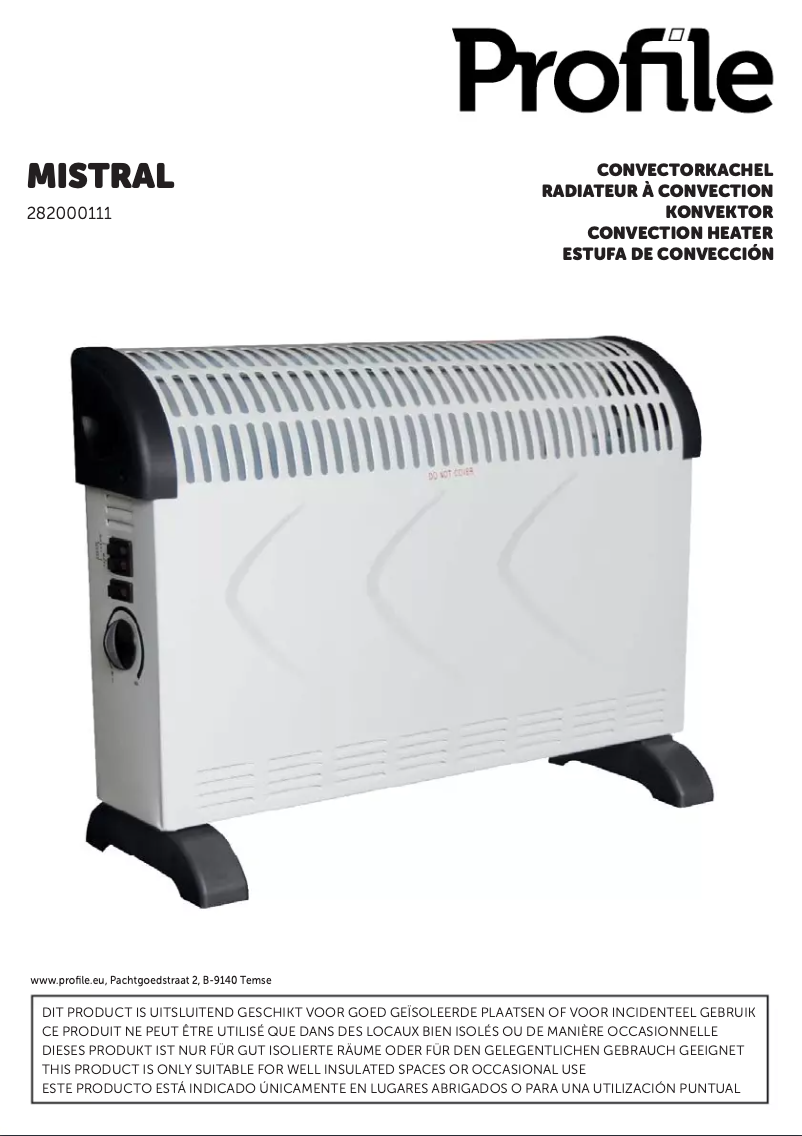 Página 1 del manual Manual de usuario Profile Mistral