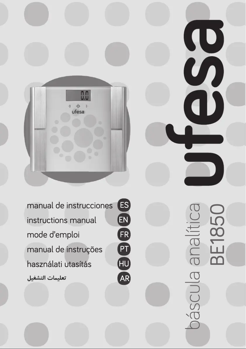 Imagen de la primera página del manual del dispositivo BE1850