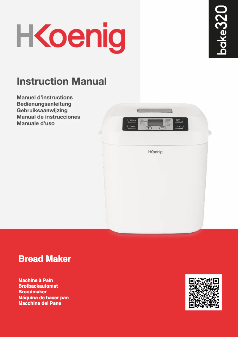 Página 1 del manual Manual de usuario H.Koenig BAKE320