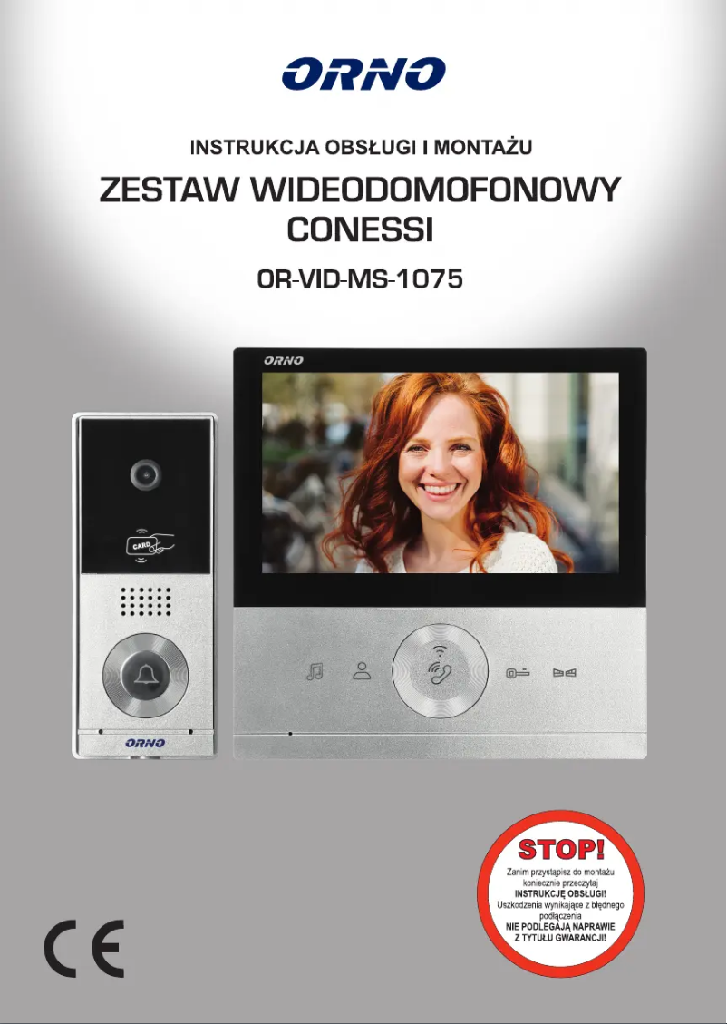 Imagen de la primera página del manual del dispositivo OR-VID-MS-1075